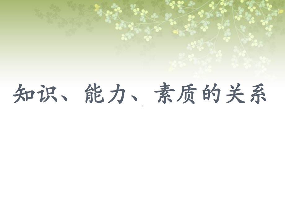 知识、能力与素质的关系课件.ppt_第1页