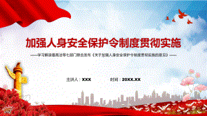 图文学习解读《关于加强人身安全保护令制度贯彻实施的意见》实用PPT演示.pptx