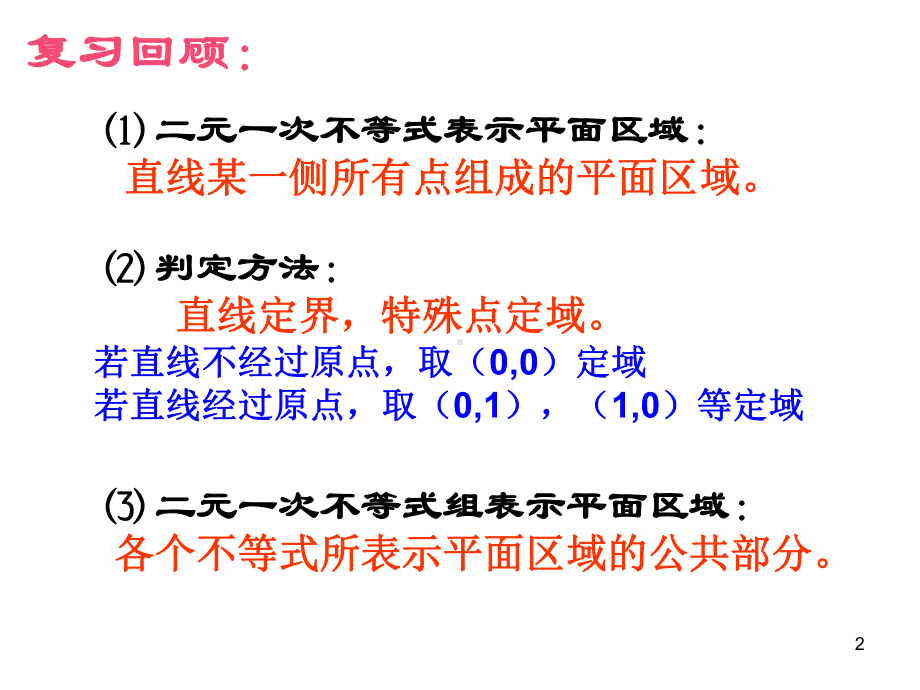 3.3.1二元一次不等式(组)与平面区域(2)p课件.ppt_第2页