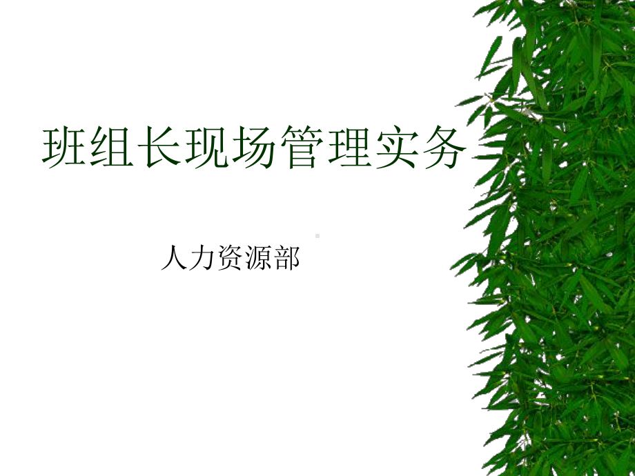 班组长现场管理实务课件.ppt_第1页