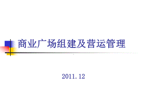 1万达广场组建和营运管理剖析课件.ppt