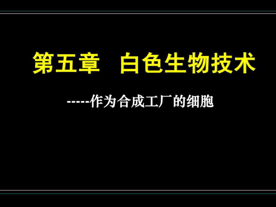 第五章白色生物技术课件.ppt_第1页