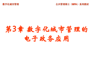 第3章-数字化城市管理的电子政务应用[40页]课件.ppt