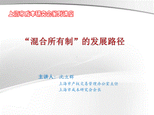 混合所有制的发展路径课件.ppt