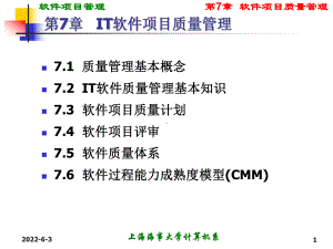 it软件项目质量管理课件.pptx