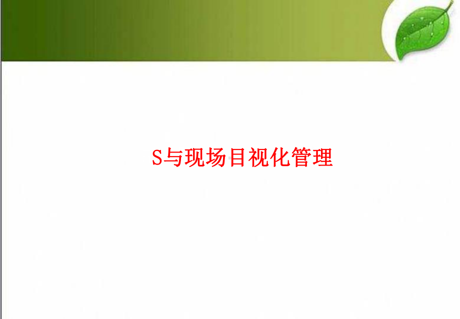 5S与现场目视化管理-PPT课件.ppt_第1页