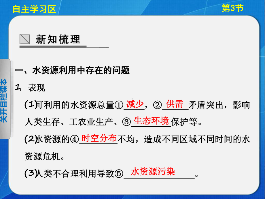 中图版高中地理选修6环境保护水资源的利用与保护课课件.ppt_第3页