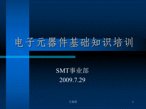 电子元器件基础知识-PPT课件.ppt