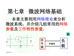 第七章-微波网络基础课件.ppt