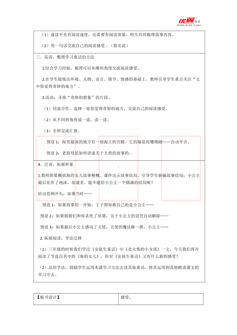 四年级语文下册 第8单元 （教案与教学反思）28.海的女儿.docx_第2页