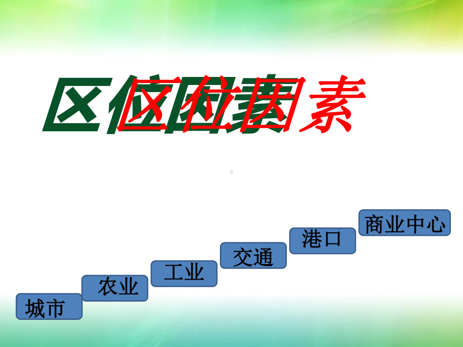 区位因素城市工业农业交通港口区位因素PPT课件.pptx_第1页