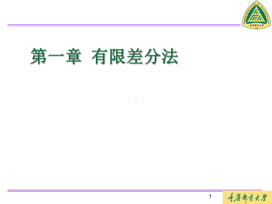 第一章有限差分法-ppt课件.ppt_第1页