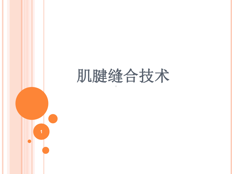 肌腱缝合技术PPT课件.ppt_第1页