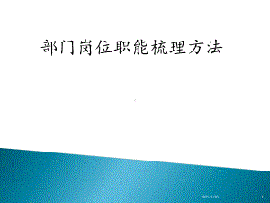 部门职能梳理方法-ppt课件.ppt