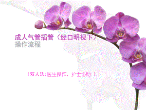 成人气管插管操作流程-ppt课件.ppt