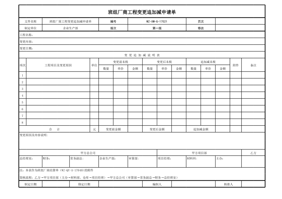 追加减申请单.xls_第1页