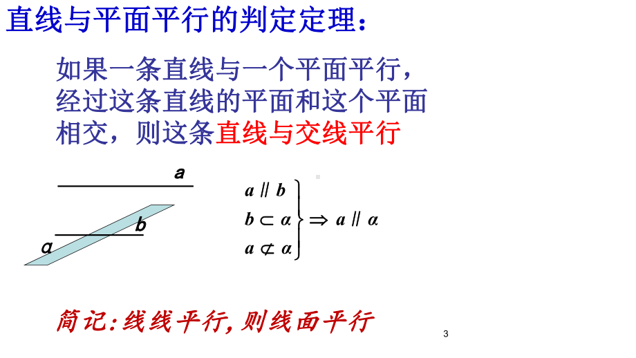 直线与平面平行的习题课课件.ppt_第3页