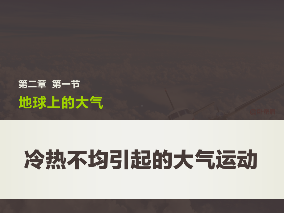 冷热不均引起的大气运动-大气的受热过程(卧蚕眉)课件.pptx_第1页