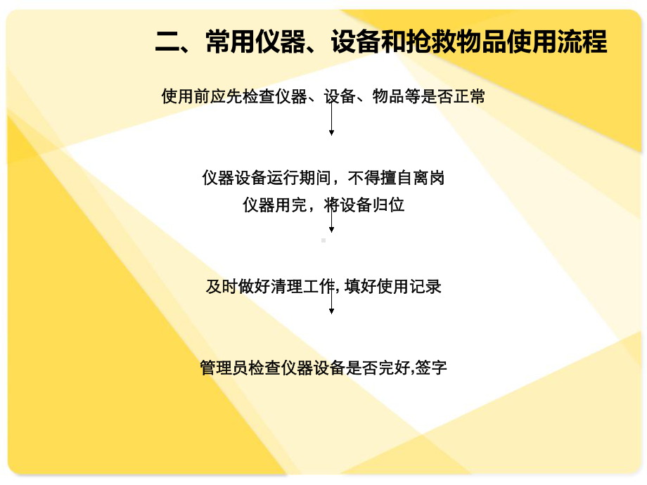 常用仪器、设备和抢救物品使用的制度与流程课件.ppt_第3页