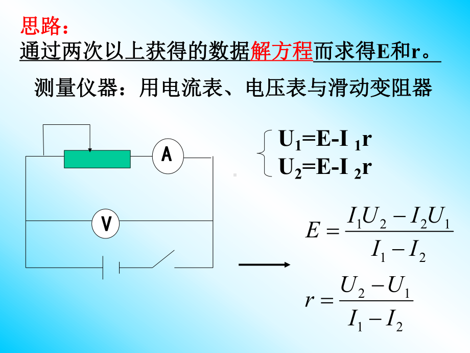 测定电池的电动势和内阻课件.ppt_第3页