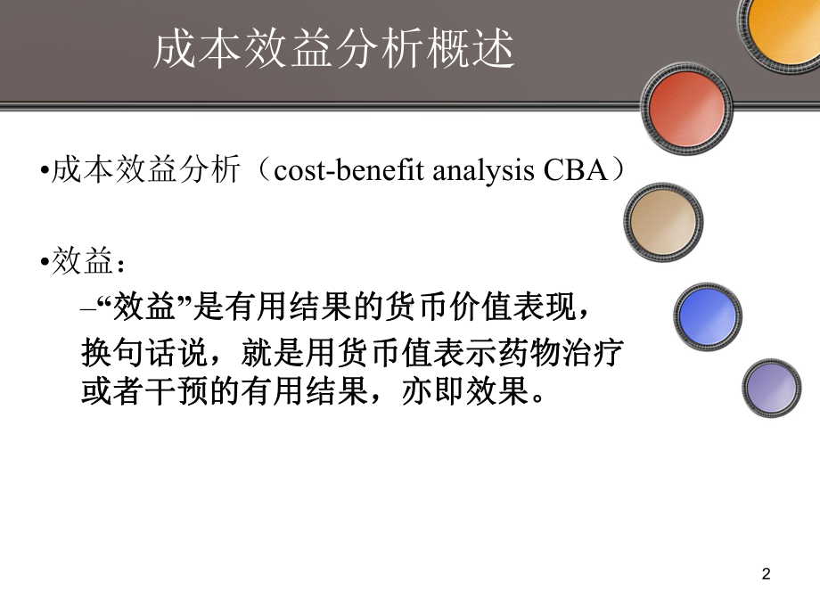 药物经济学成本效益分析课件.ppt_第2页