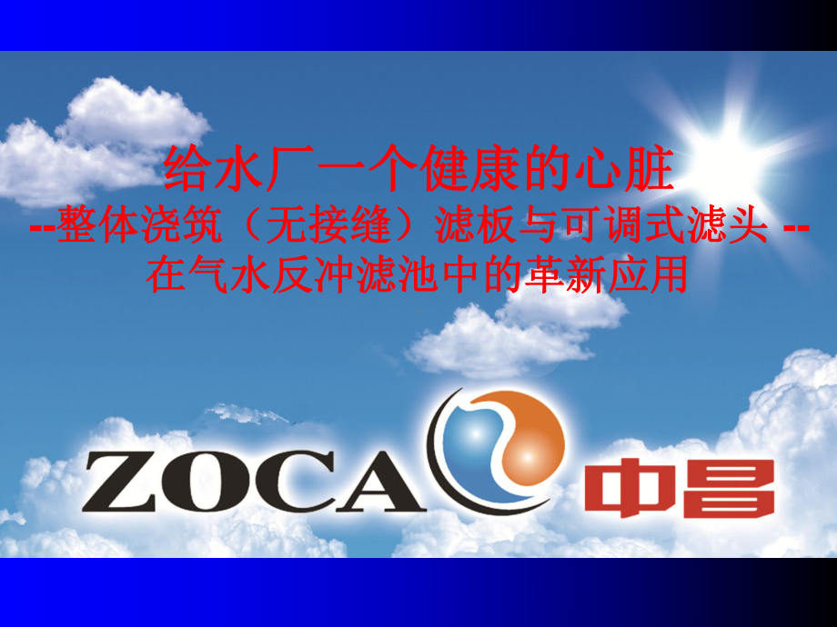 整体浇筑滤板与可调式滤头在气水反冲滤池中应用课件.ppt_第1页