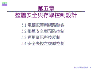 整体安全与存取控制设计课件.ppt