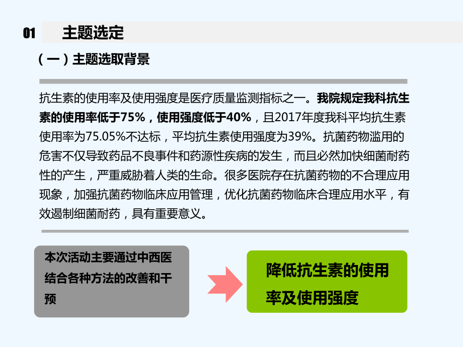 应用PDCA降低抗生素的使用率及使用强度-PPT课件.ppt_第3页