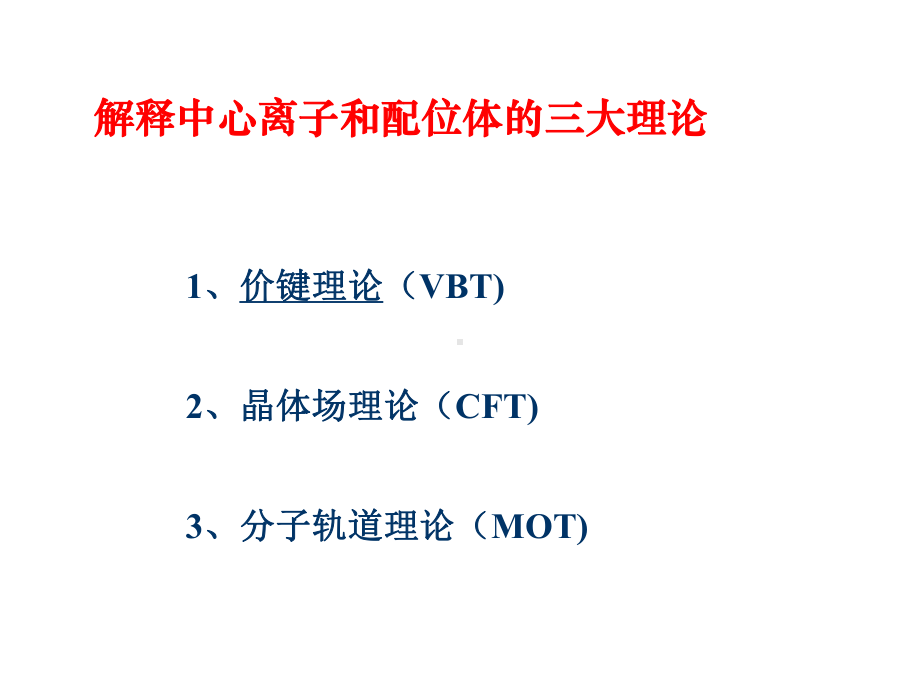 络合物的分子轨道理论一课件.ppt_第2页