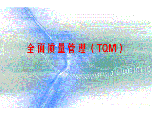 全面质量管理(TQM)课件.ppt