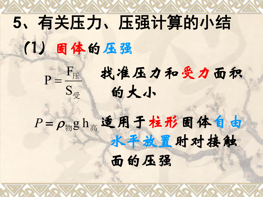 有关压力、压强的计算小结整理课件.ppt_第1页