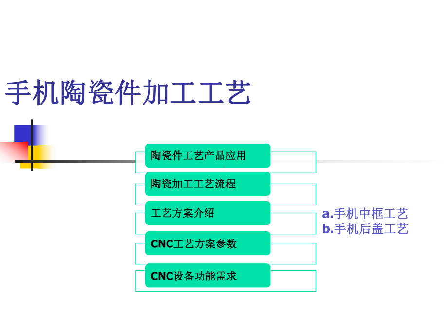 手机陶瓷件CNC加工工艺课件.ppt_第1页