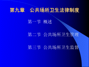 公共场所卫生法律制度课件.ppt