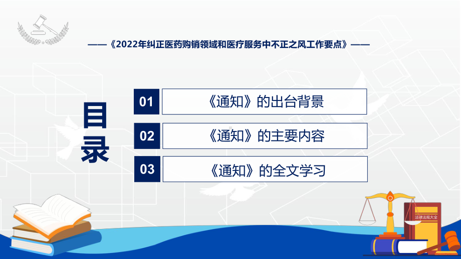 图文学习解读《2022年纠正医药购销领域和医疗服务中不正之风工作要点》PPT演示课件.pptx_第3页