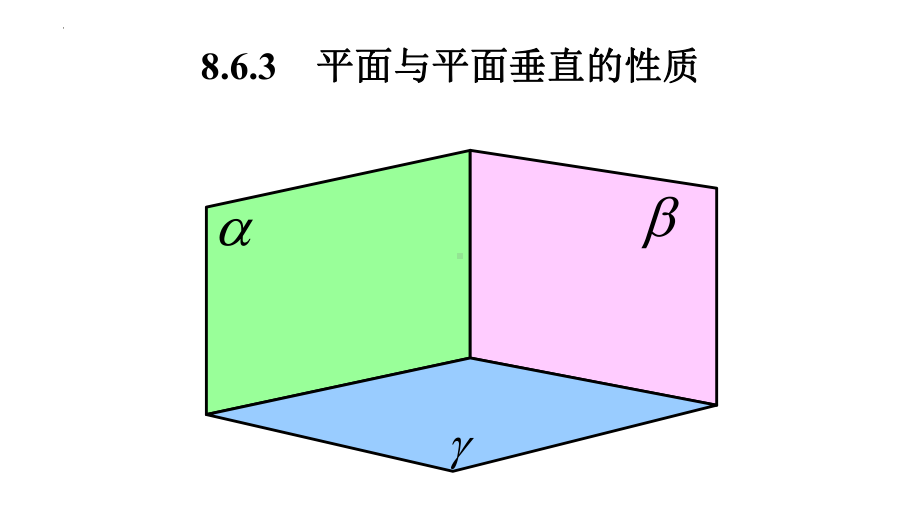 8.6.3　平面与平面垂直的性质 ppt课件-新人教A版（2019）高中数学必修第二册高一下学期.pptx_第1页