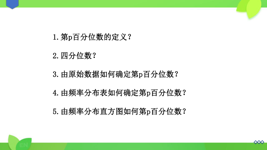 9.2.2 总体百分位数的估计ppt课件-新人教A版（2019）高中数学必修第二册高一下学期.pptx_第3页