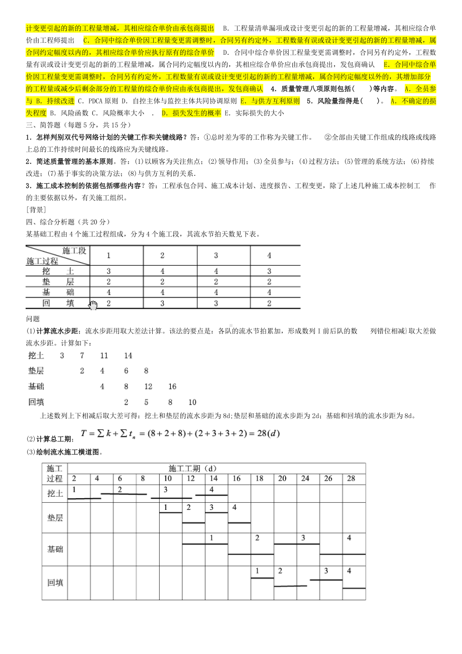 2022年电大建筑工程项目管理试题资料4份附答案可编辑.docx_第2页