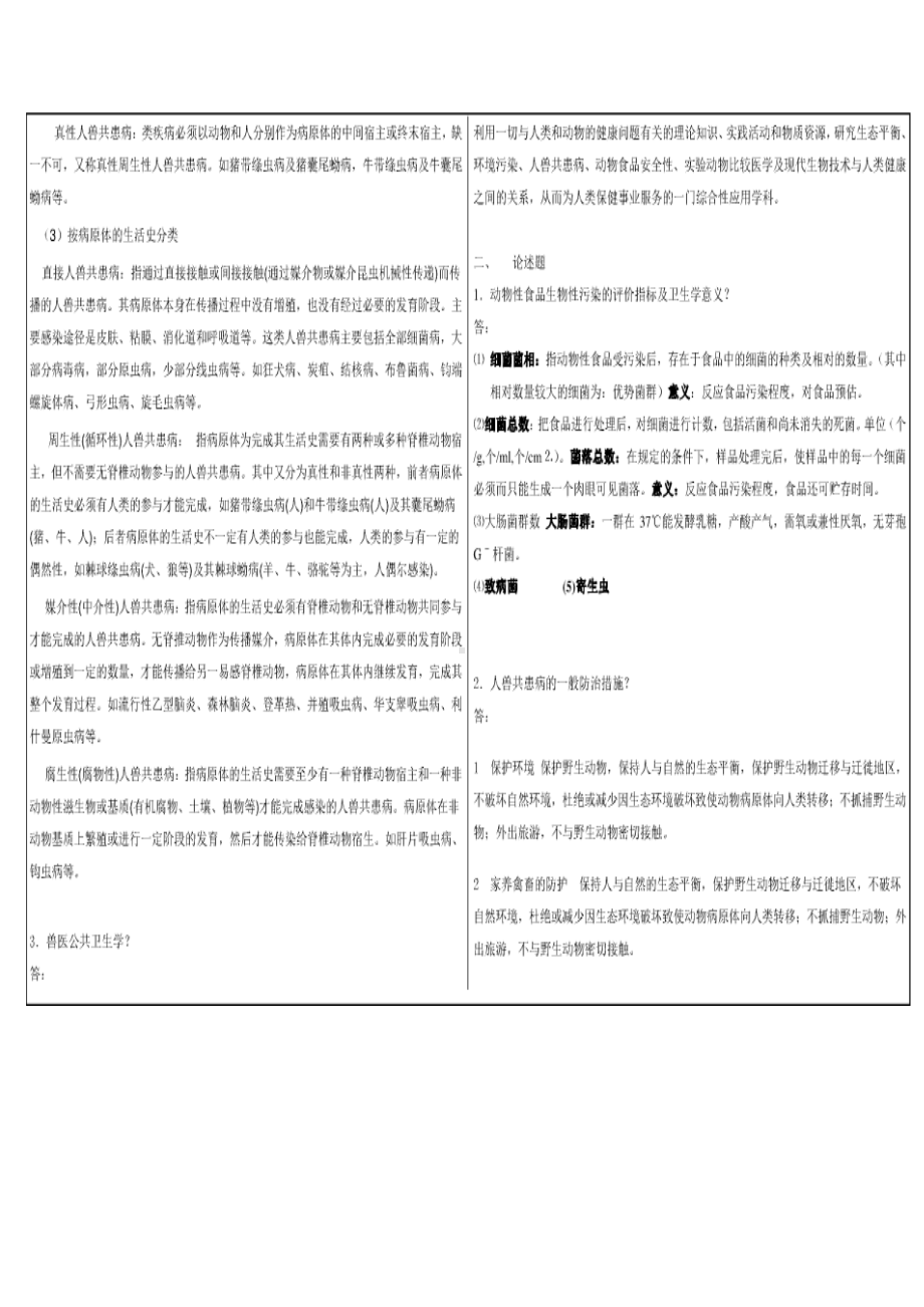 西南大学2018年12月份兽医公共卫生学（1013）机考考试试题附答案.docx_第2页