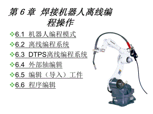 焊接机器人操作技术第6章-焊接机器人离线编程操课件.ppt