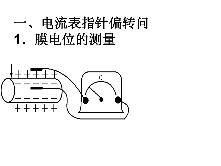 电流表指针偏转问膜电位的测量课件.ppt_第1页