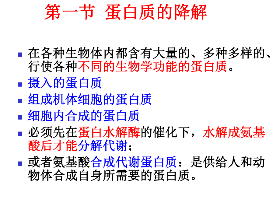 蛋白质的降解和氨基酸的代谢课件.ppt_第2页