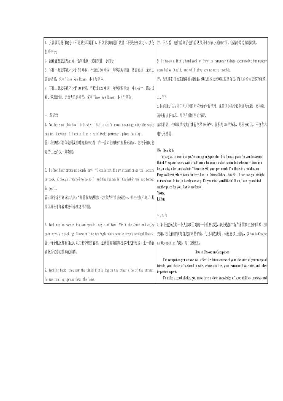 2018年12月西南大学[0002]《英语》大作业标准答案.docx_第2页