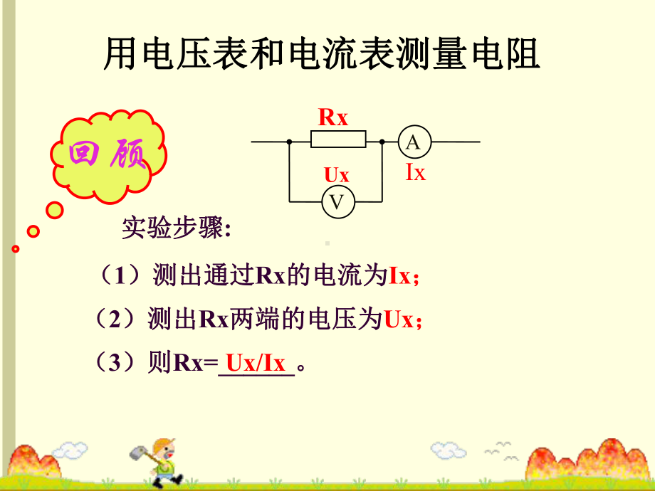 用电压表和电流表测量电阻课件.ppt_第1页