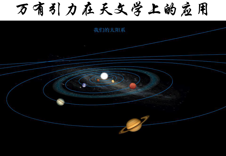 中心天体M转动天体m轨道半径r四课件.ppt_第1页