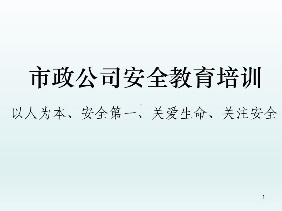 市政工程施工安全检查培训课件.ppt_第1页