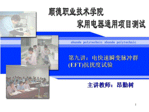 电快速瞬变脉冲群抗扰度试验课件.ppt