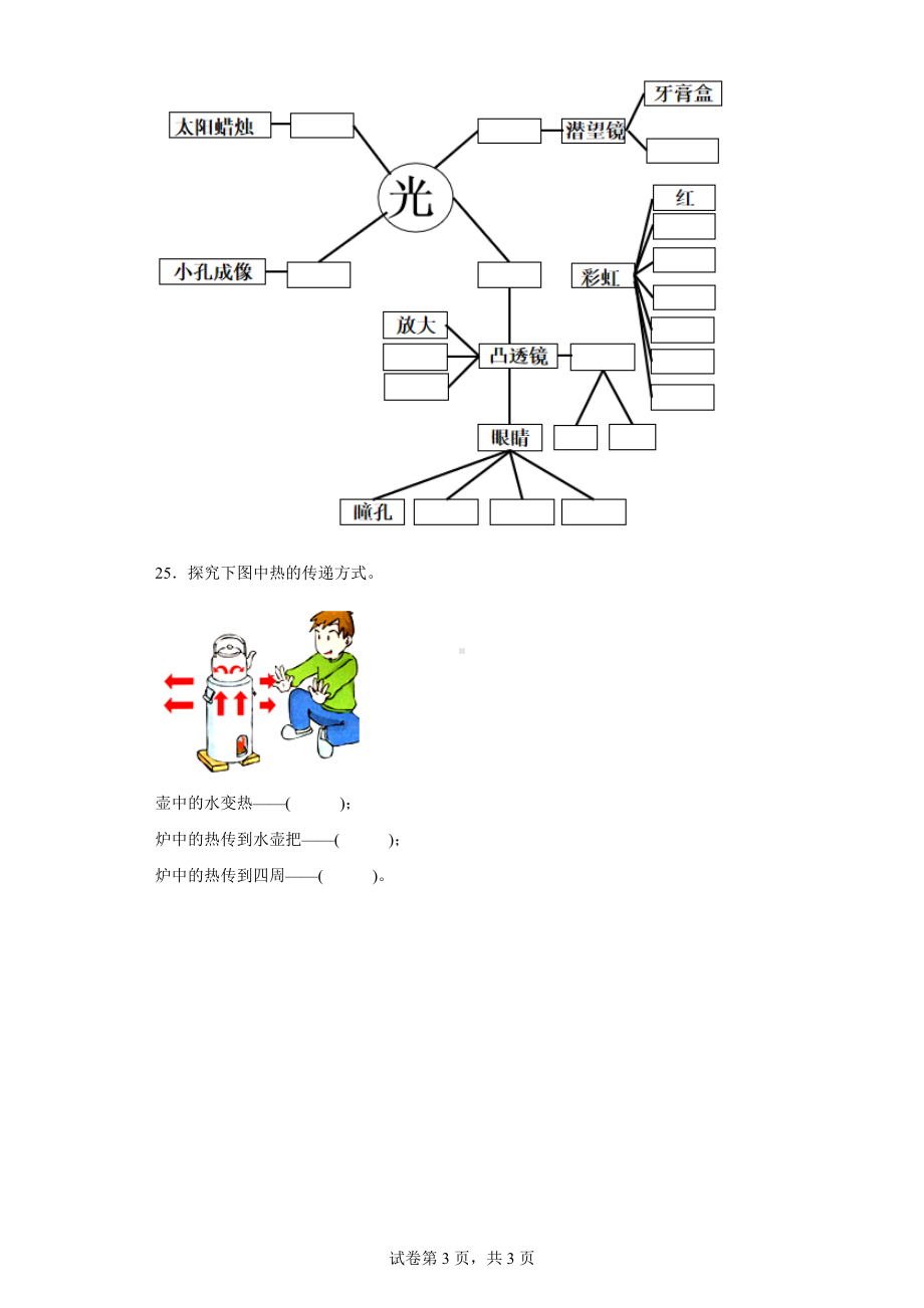 2022新青岛版 （五四制）四年级下册科学 期末复习试卷（含答案）.docx_第3页