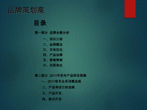 品牌企划案模板课件.ppt