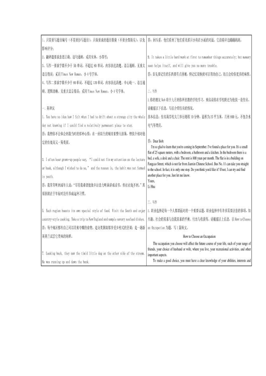 2018年12月西南大学[0002]《英语》大作业考试试题附标准答案.pdf_第2页