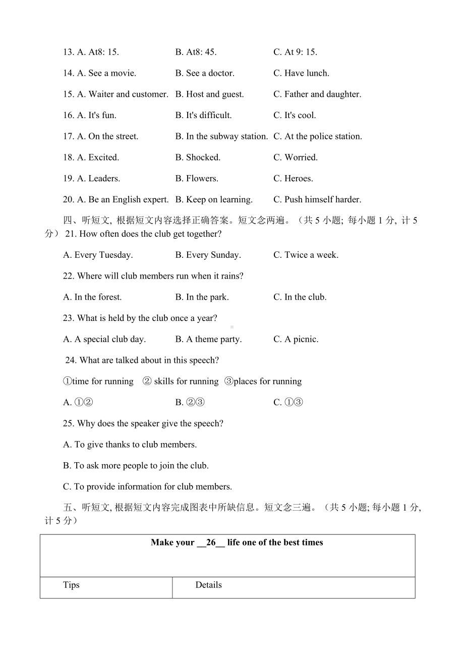 2022年四川省成都市中考英语真题（含答案）(01).docx_第2页